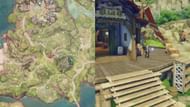 Find the floating orb on the right side of the tavern (Image via A Plus)